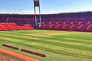 Así está el terreno de juego del Power Horse tras el concierto.