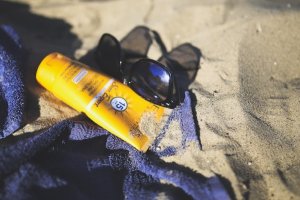 Imagen de protección solar para la playa.