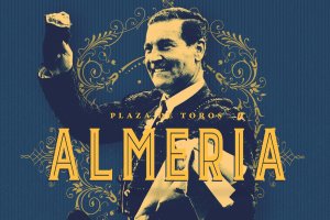 Detalle del cartel de la Feria Taurina de Almería 2022.