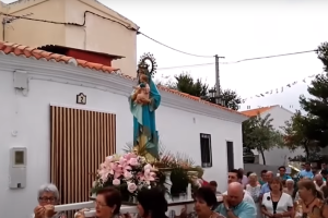 La patrona recorrerá en procesión las calles del municipio.