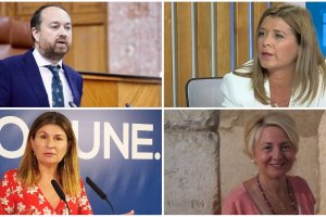 Desde la izquierda, Ramón Herrera, María del Mar Plaza, Rosalía Espinosa y Eloísa Cabrera.