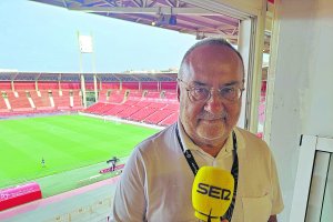 Alfredo Relaño el domingo en el Estadio de los Juegos Mediterráneos.