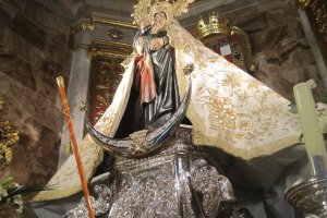 La Virgen del Mar volverá a las calles de Almería este domingo.