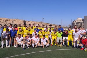 Foto de familia del Plus Ultra y del Comarca de Níjar.