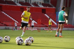 Embarba en el Estadio de los Juegos Mediterráneos.