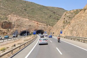 Captura de pantalla de la zona de la A-7 en la que ha ocurrido el siniestro.