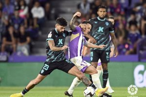 Samú Costa en acción en el Valladolid-Almería.