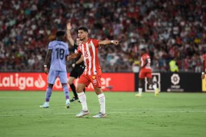 Robertone en el Almería-Real Madrid.