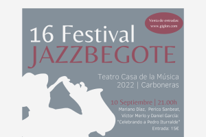 Detalle del cartel de la 16 edición de Jazzbegote en Carboneras.