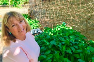 Gloría López en Winters, su ciudad natal.