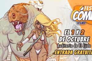 Cartel de Festicómic 2022 El Ejido de la mano de Fran Carmona.