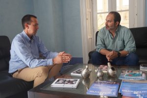 el subdelegado del Gobierno en Almería, José María Martín, en la que ha impulsado junto al alcalde, José Luis Amérigo.