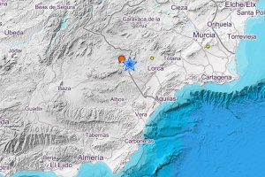 Captura de pantalla del visualizador de terremotos del IGN.
