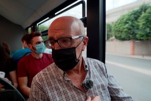 Javier Lozano en un instante de la entrevista.