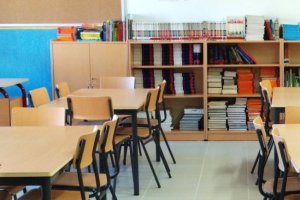 Imagen de archivo de un aula.