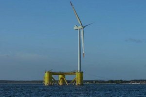 Aerogenerador marino en una imagen facilitada por Alwind.