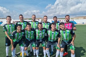 El once del Carboneras que se ha enfrentado al Roquetas 2018.