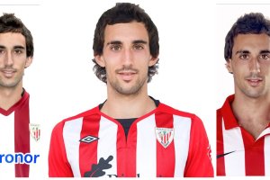 Las tres fotos de Eguaras que hay en la web del Athetic.