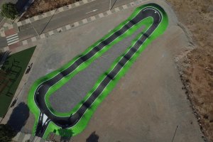 Vista aérea del Pumptrack de La Mojonera.