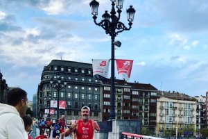 José Abril en acción.