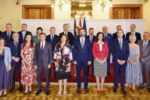 Representación almeriense en Sevilla.