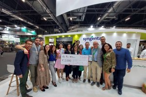El equipo de Syngenta celebrando el premio.