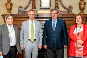 El rector de la Universidad de Salamanca Ricardo Rivero recibió al secretario de Estado Fernando Martínez  FOTO SALAMANCA 24Horas