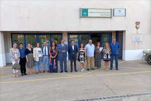 Visita del delegado de Educación al IES Santo Domingo de El Ejido.