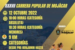 El cartel de la carrera.