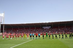 Ambiente en el Almería-Rayo.