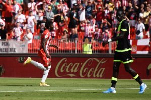 Touré celebra su gol al Rayo.