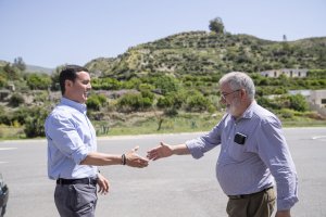 El presidente de Diputación y el alcalde de Canjáyar.