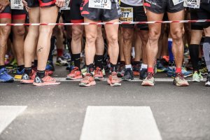 Servicio de podología en la meta.