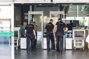 Policía Nacional en la Ciudad de la Justicia