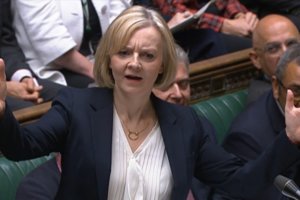 Liz Truss, primera ministra de Reino Unido.