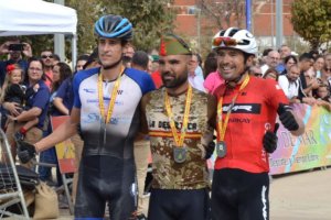 Podio de la cuarta edición de La Desértica en la categoría MTB.