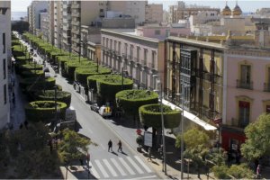 Vista general del Paseo de Almería.