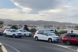 Lugar del accidente y desviación del tráfico