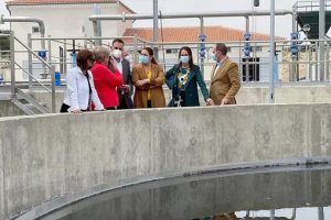 Imagen de archivo. Carmen Crespo inaugura la EDAR de Antas
