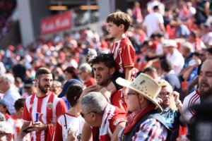 Aficionados en el Almería-Celta.
