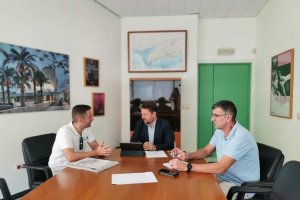 Sergio Domínguez, José Vélez y Antonio Hernández en La Junta.