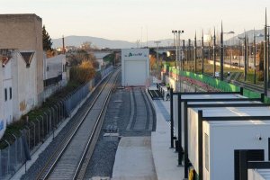 Imagen del cambiador de ancho captada por el periodista Rafael Troyano.