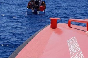 Foto de archivo de un rescate por parte de Salvamento Marítimo.