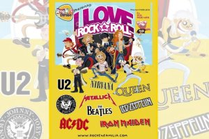 Cartel del espectáculo familiar y didáctico «I love rock and roll».