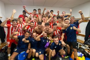 Fietsa rojiblanca después de la victoria con el Cádiz (3-4).