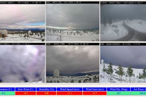 Imágenes captadas este viernes desde las cámaras del Observatorio de Calar Alto.