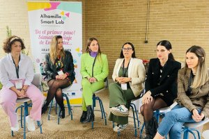 Las seis emprendedoras de la provincia que han participado en el encuentro.