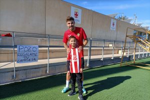 Pozo y Aitor se conocieron después del entrenamiento del Almería.