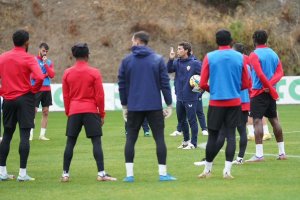 El Almería está concentrado en Marbella desde el lunes.