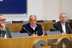 Javier Tebas se ha mostrado en contra de la Superliga.